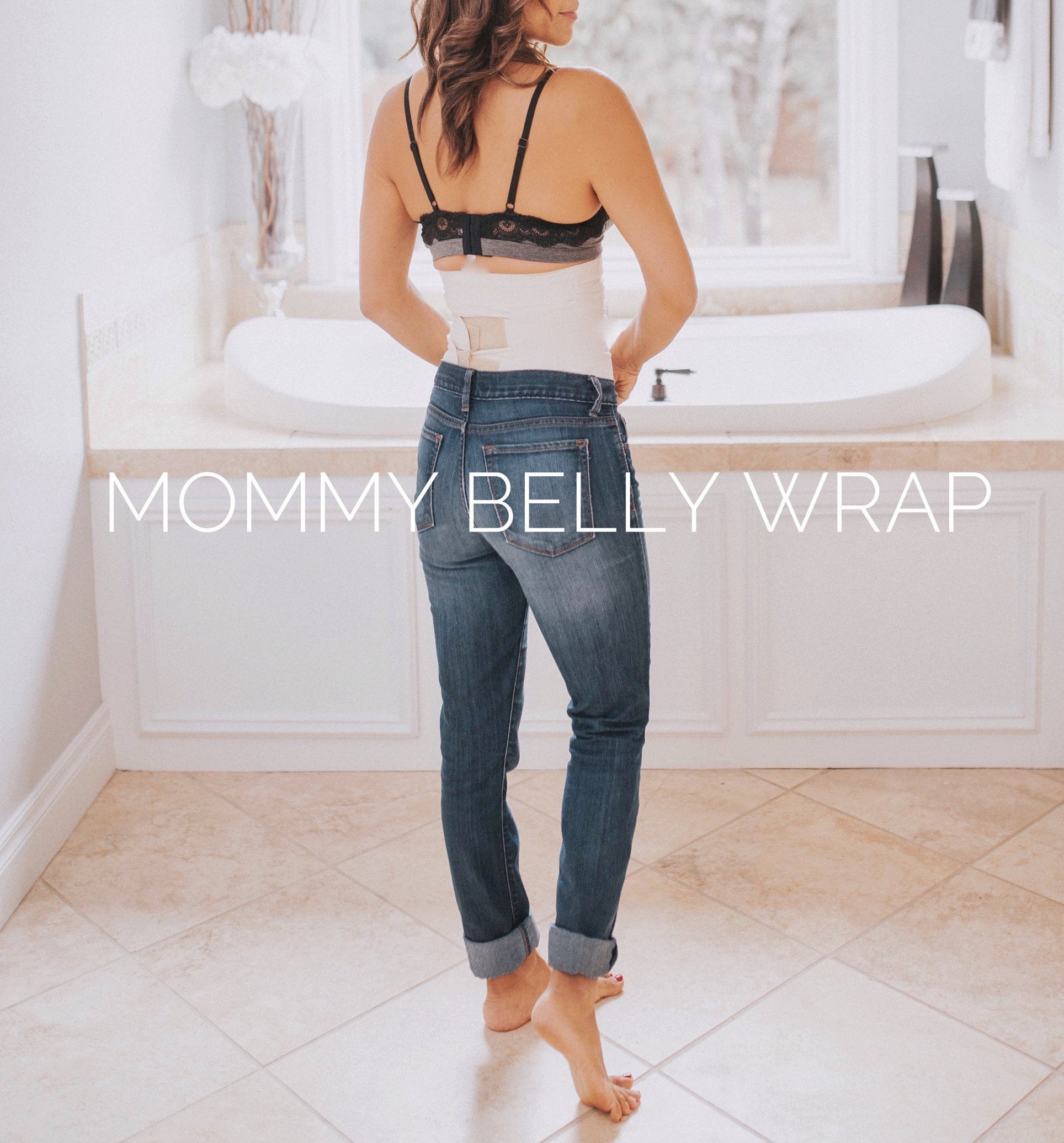 Natural Baby Belly Reducer Wrap, 100% natural cotton girdle, Postpartum belly wrap, Faja de manta (PANTY STYLE)