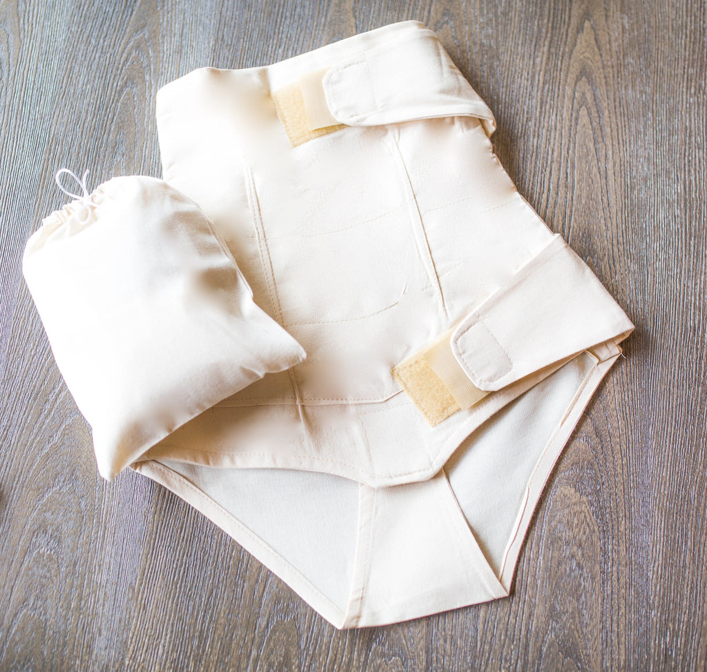 Cotton Muslin Postpartum Belly Wrap: Tummy Control Faja