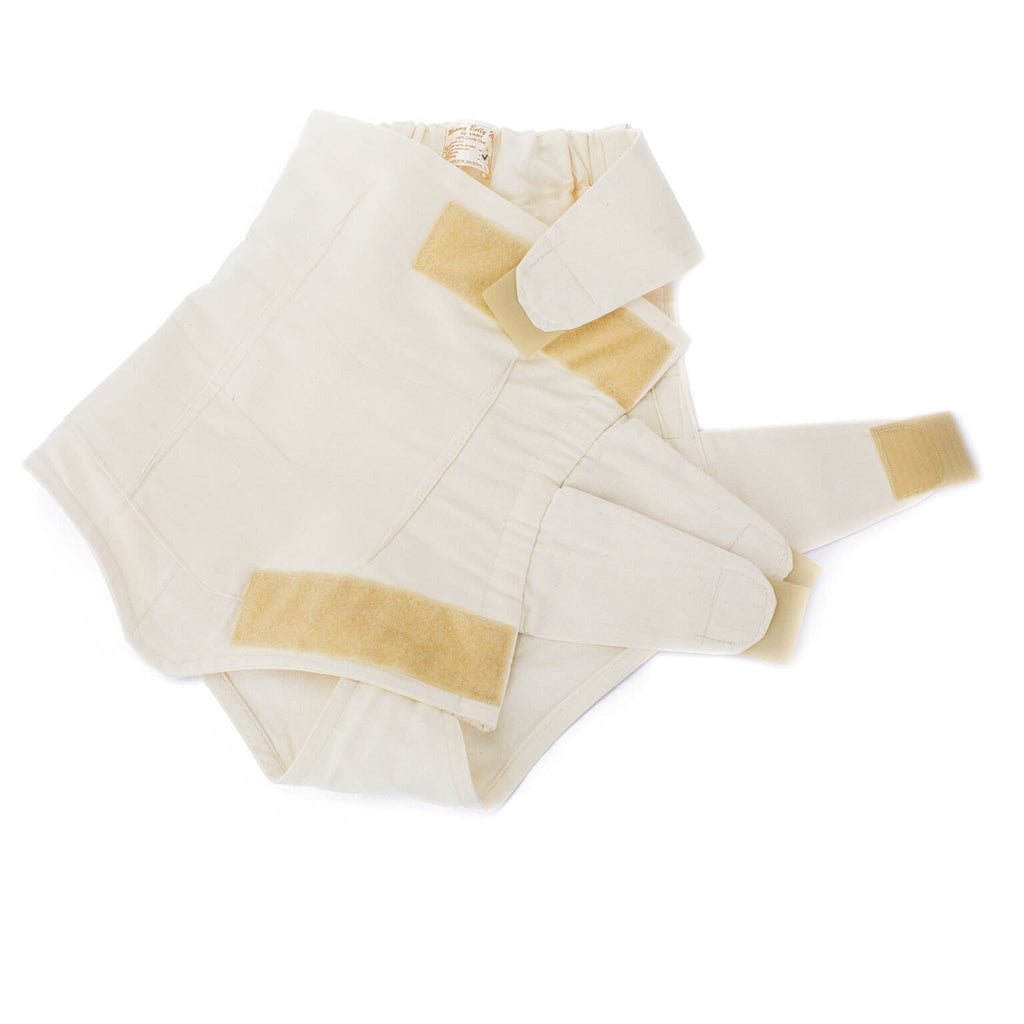 Natural Baby Belly Reducer Wrap, 100% natural cotton girdle, Postpartum belly wrap, Faja de manta (PANTY STYLE)