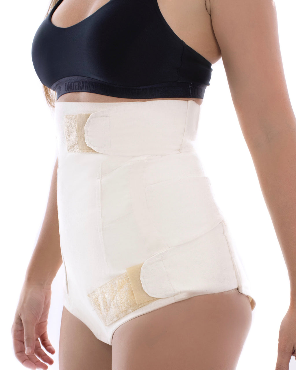 Natural Baby Belly Reducer Wrap, 100% natural cotton girdle, Postpartum belly wrap, Faja de manta (PANTY STYLE)